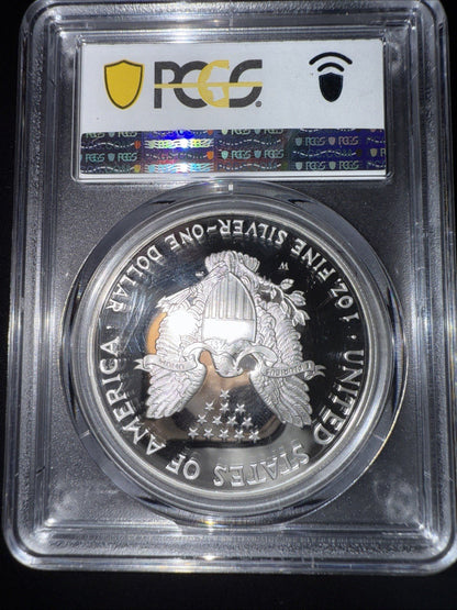 2001 - W American Silver Eagle Dollar PR69DCAM PCGS Proof 69 Deep Cameo - toyscardscomics