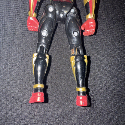 2002 Power Rangers Ninja Storm CRIMSON THUNDER RANGER 5" Action Figure Bandai - toyscardscomics