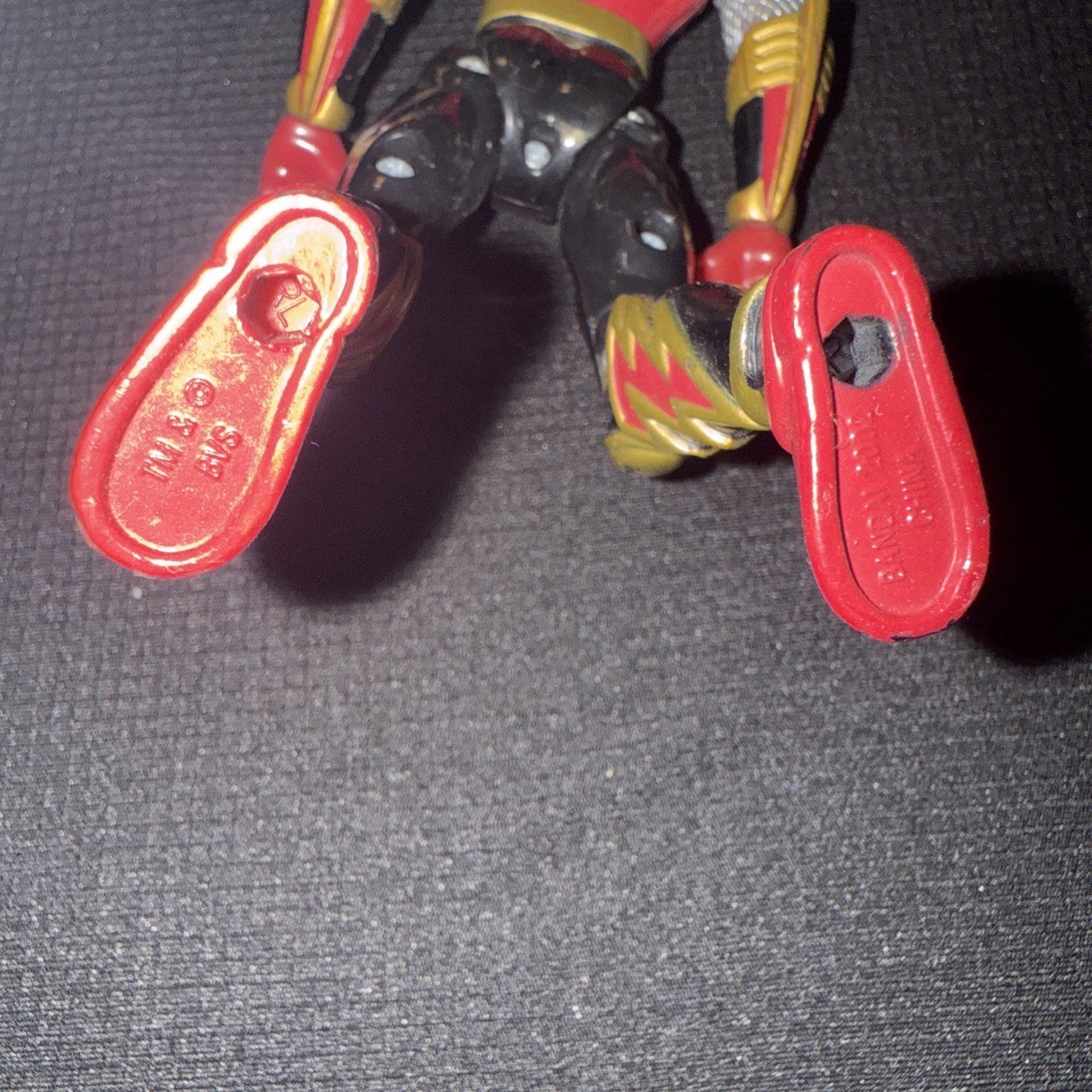 2002 Power Rangers Ninja Storm CRIMSON THUNDER RANGER 5" Action Figure Bandai - toyscardscomics