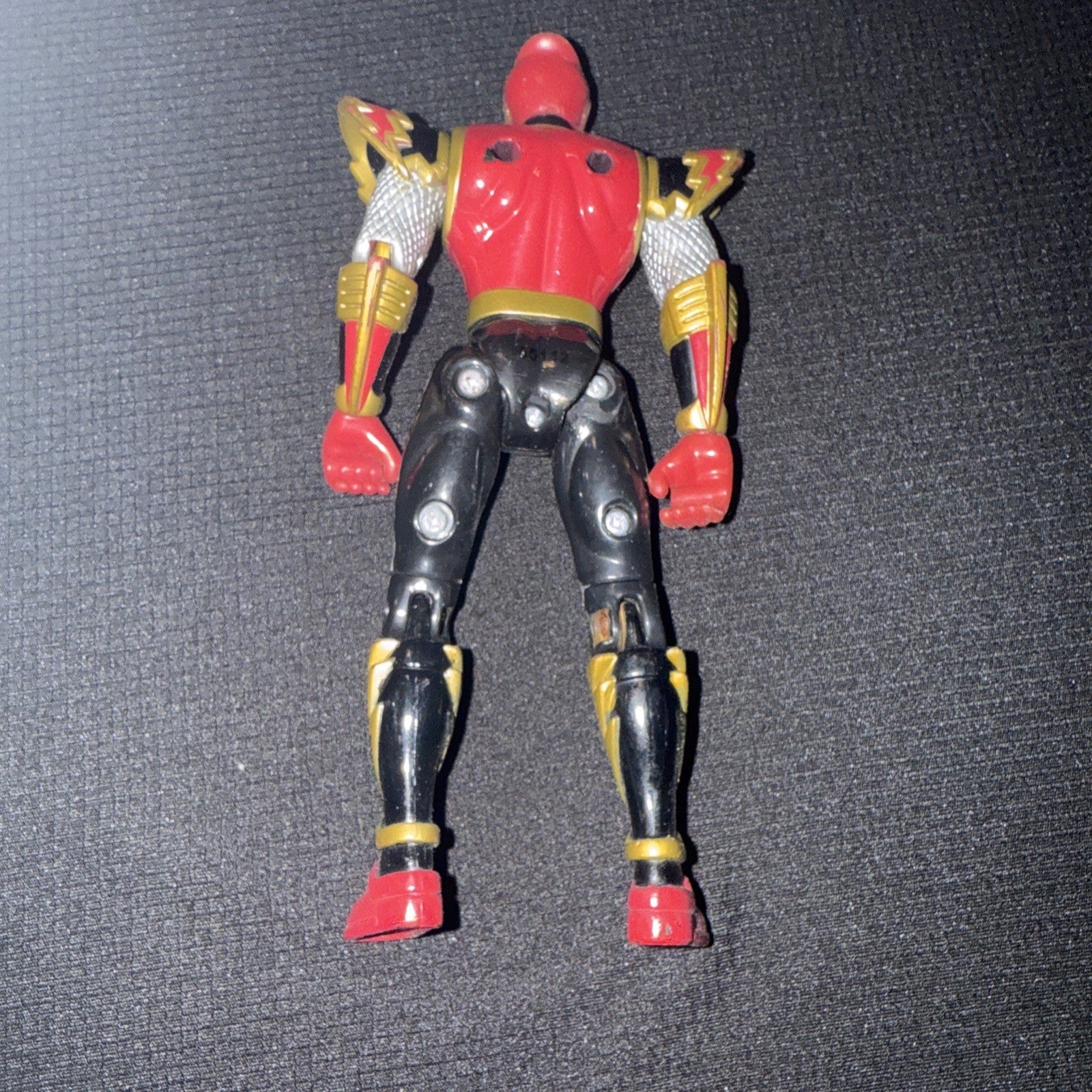 2002 Power Rangers Ninja Storm CRIMSON THUNDER RANGER 5" Action Figure Bandai - toyscardscomics
