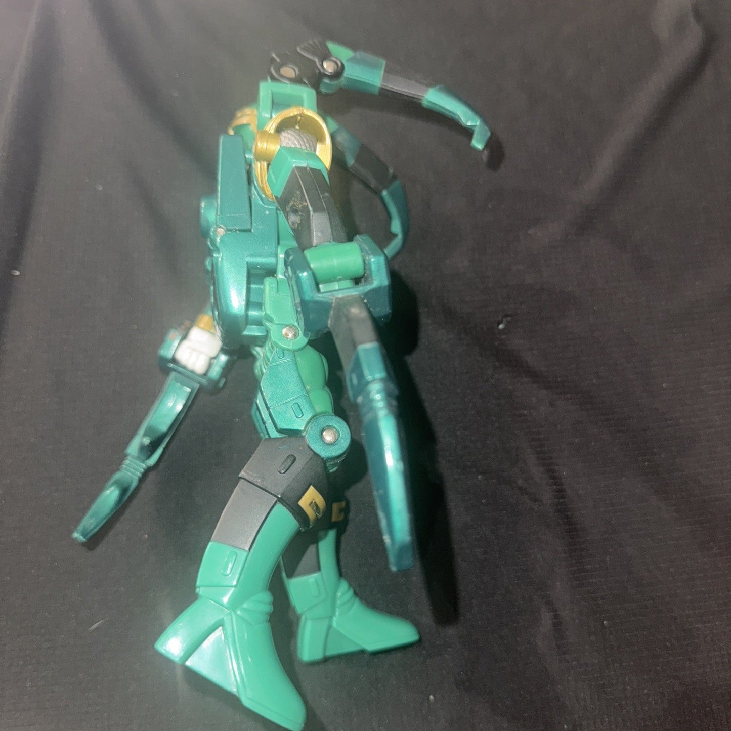 2002 Power Rangers Ninja Storm Green Morph Spider 7" Bandai Action Figure - toyscardscomics