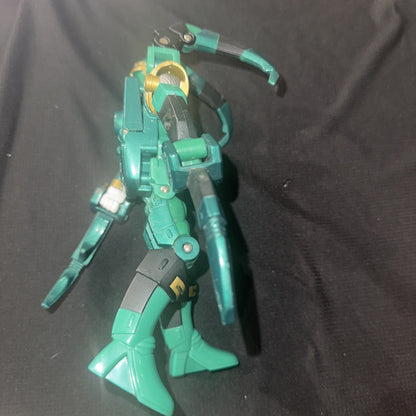 2002 Power Rangers Ninja Storm Green Morph Spider 7" Bandai Action Figure - toyscardscomics