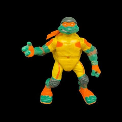 2003 Mirage Studios Playmates TMNT Thrashin' Michelangelo Action Figure Nunchuck - toyscardscomics