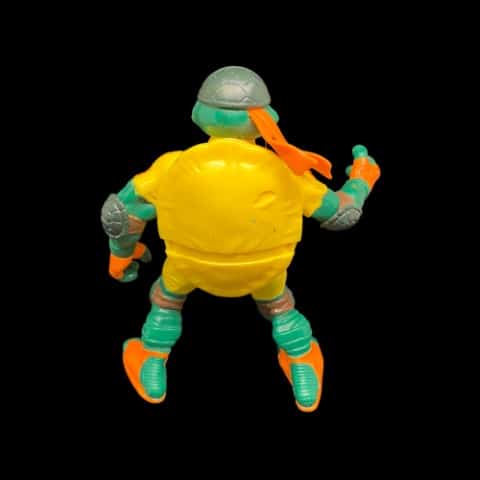 2003 Mirage Studios Playmates TMNT Thrashin' Michelangelo Action Figure Nunchuck - toyscardscomics