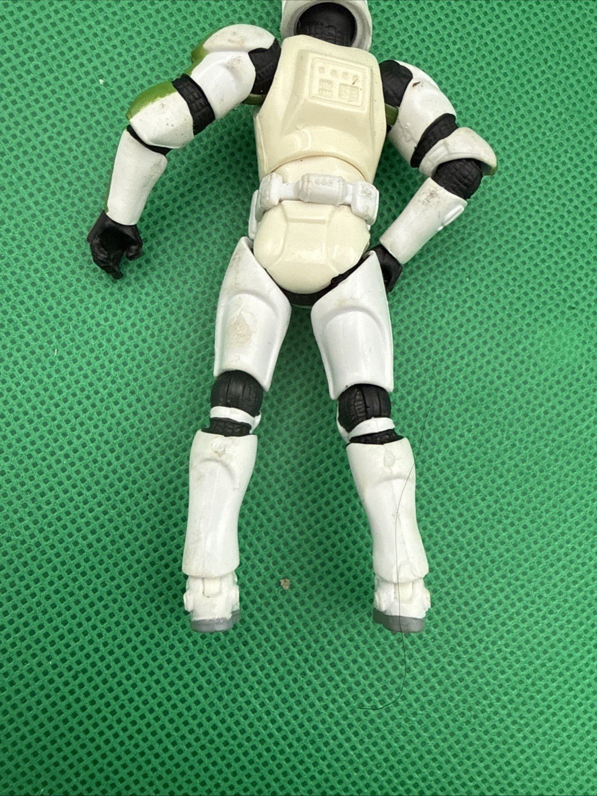 2003 Star Wars Green CLONE TROOPER SERGEANT 3.75" Action Figure - toyscardscomics