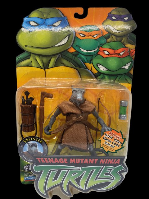 2003 - TMNT "Splinter" with Bonus TMNT video game code by Playmates - MOC - toyscardscomics