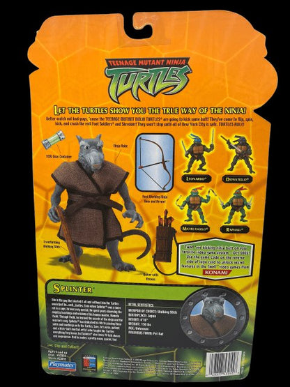 2003 - TMNT "Splinter" with Bonus TMNT video game code by Playmates - MOC - toyscardscomics