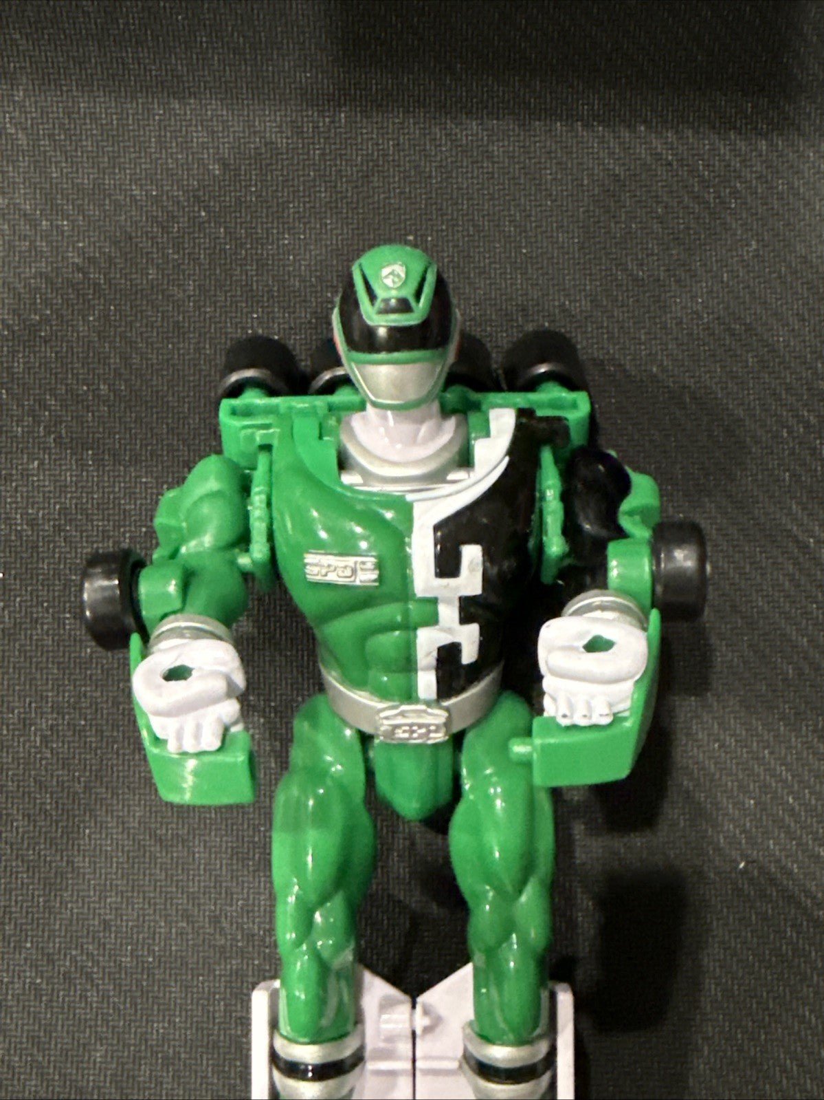 2004 Bandai Mighty Morphin Power Rangers SPD Morphin Green Ranger - toyscardscomics