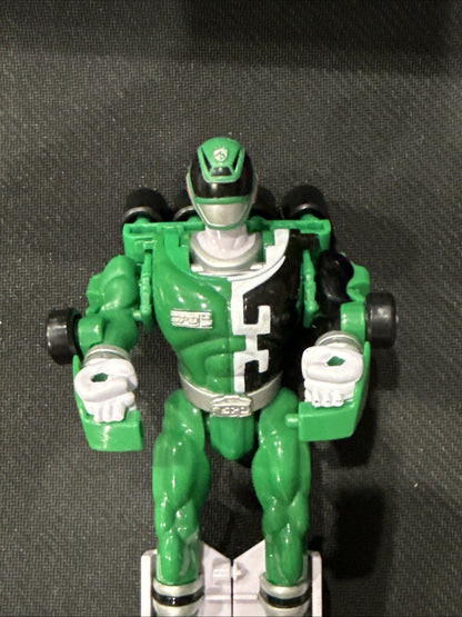 2004 Bandai Mighty Morphin Power Rangers SPD Morphin Green Ranger - toyscardscomics