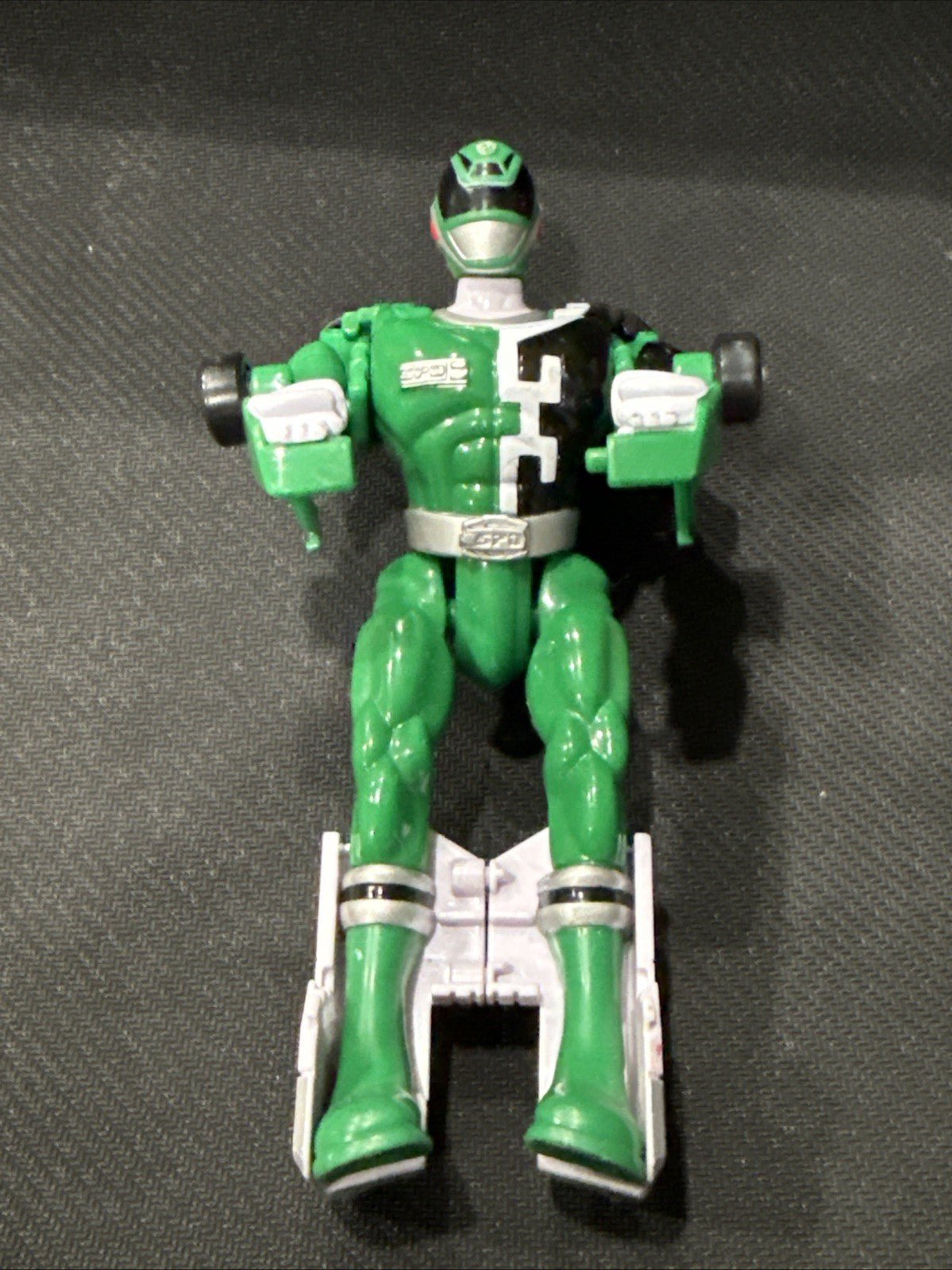 2004 Bandai Mighty Morphin Power Rangers SPD Morphin Green Ranger - toyscardscomics