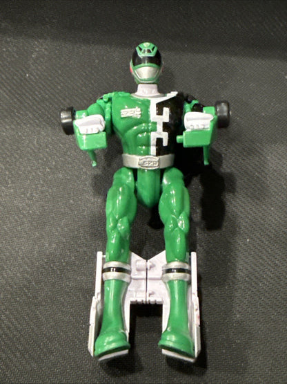 2004 Bandai Mighty Morphin Power Rangers SPD Morphin Green Ranger - toyscardscomics