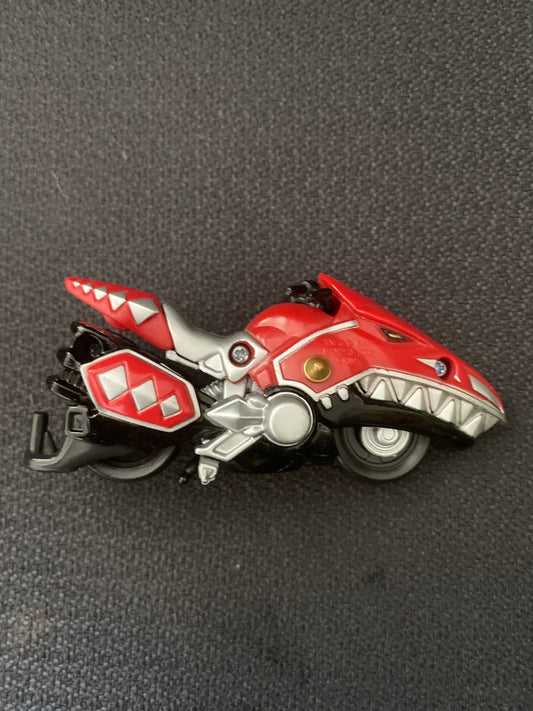 2004 POWER RANGERS Dino Thunder comic Red RAPTOR MEGA CYCLE Vehicle - toyscardscomics