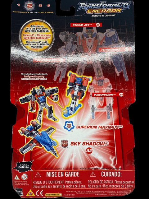 2004 - Transformers Energon Robots in Disguise "Sky Shadow" - MOC - toyscardscomics