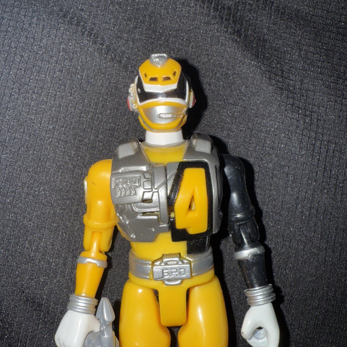 2005 BANDAI Power Rangers SPD Sound Patrol Swat YELLOW Ranger 5" Action Figure - toyscardscomics