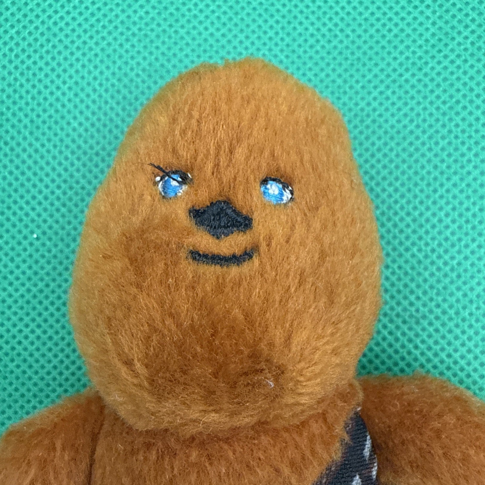 2005 Burger King Star Wars Episode III Chewbacca Plush Toy – 4” Mini Stuffed - toyscardscomics