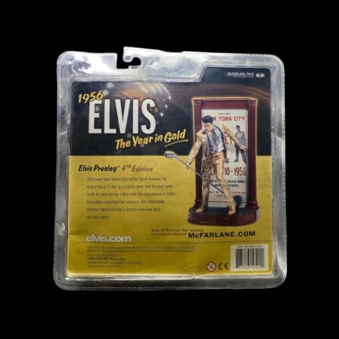 2005 McFarlane Elvis Presley 1956 The Year In Gold Factory Sealed Action Figure - toyscardscomics