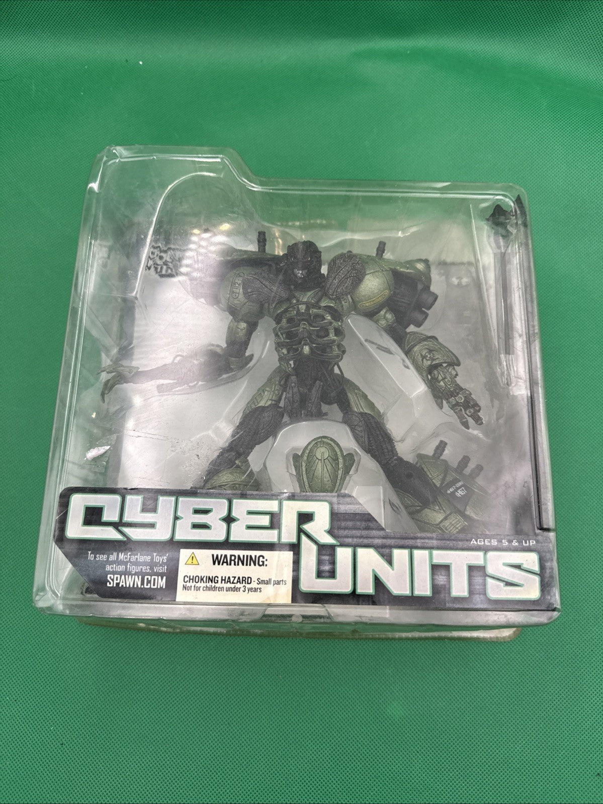 2005 McFarlane Toys Cyber Units Figure Defender Unit 001 Todd McFarlane Spawn - toyscardscomics