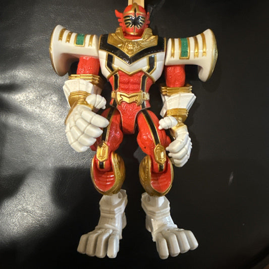 2006 Power Rangers Mystic Force Red Power Ranger to Legendary Lion Action Figure - toyscardscomics