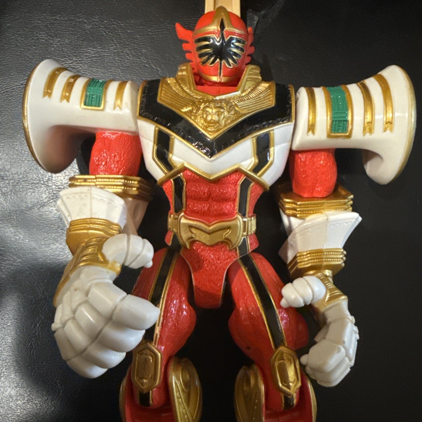 2006 Power Rangers Mystic Force Red Power Ranger to Legendary Lion Action Figure - toyscardscomics