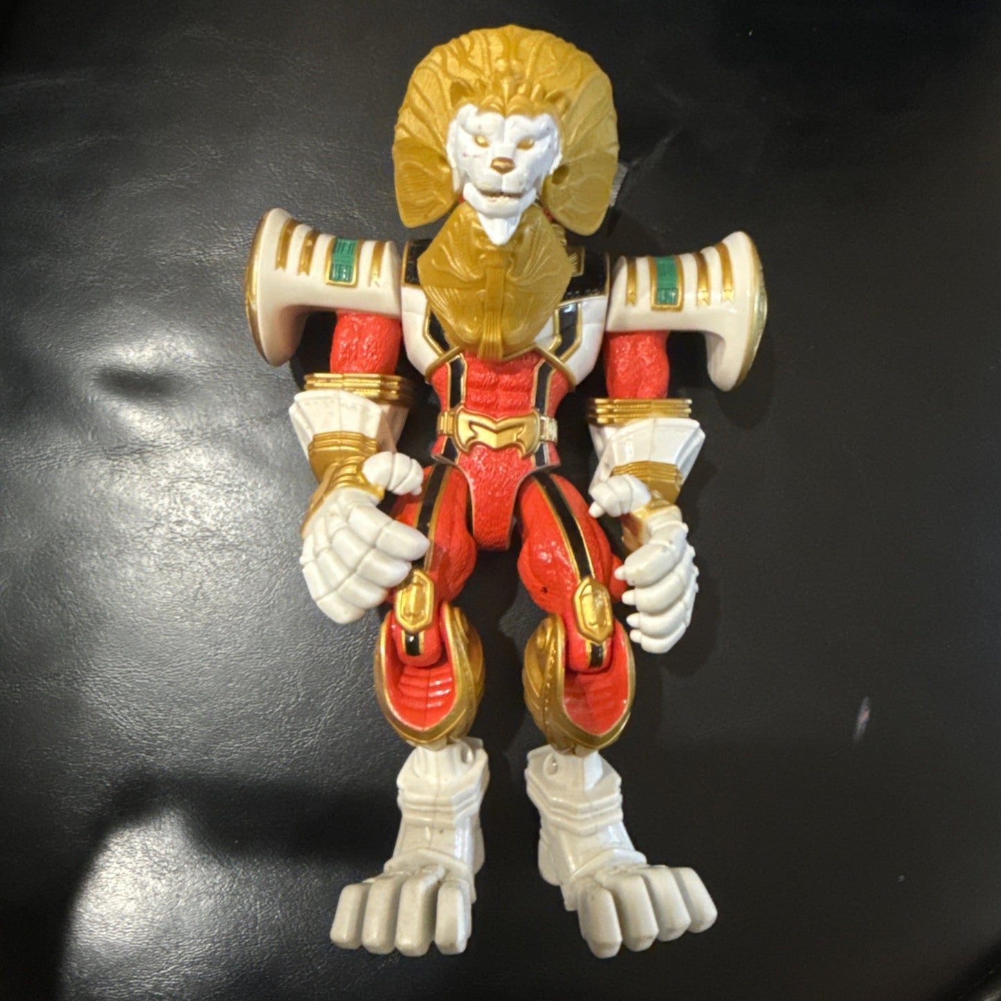 2006 Power Rangers Mystic Force Red Power Ranger to Legendary Lion Action Figure - toyscardscomics