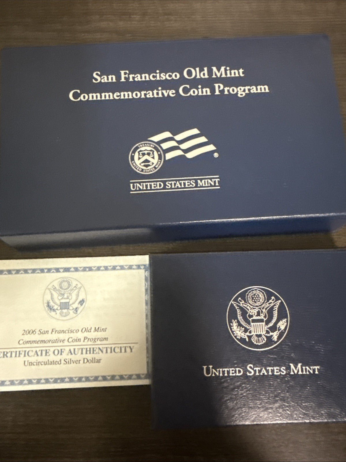 $ 2006 US Mint Uncirculated SILVER Dollar Coin San Francisco Old Mint SC2 Box - toyscardscomics