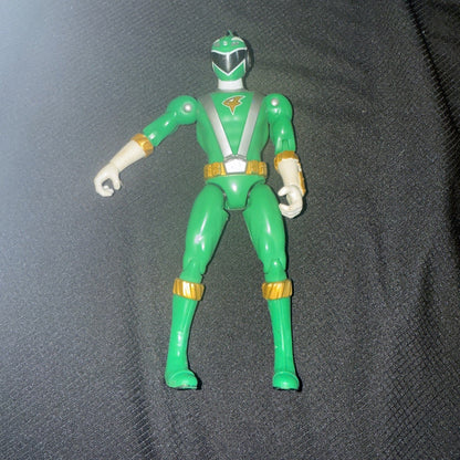 2008 Bandai Green Shark Ranger Full Throttle Action Figure 5.5" Tall - toyscardscomics
