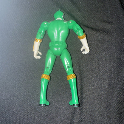 2008 Bandai Green Shark Ranger Full Throttle Action Figure 5.5" Tall - toyscardscomics