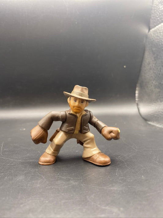 2008 Indiana Jones w/ Hat & Gloves 2.25" Hasbro Adventure Heroes Action Figure - toyscardscomics