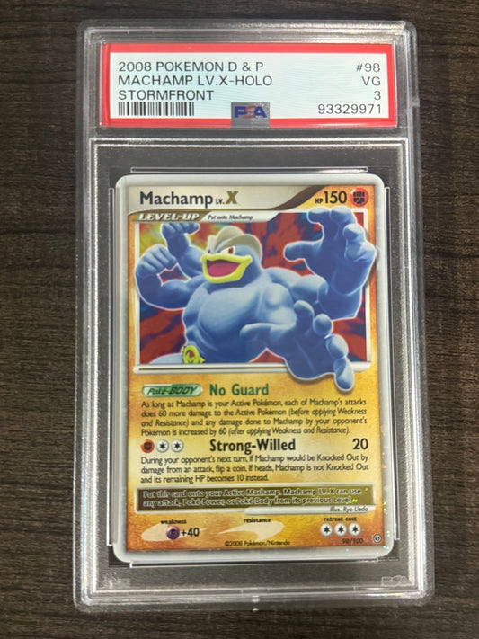 2008 Pokemon D & P Machamp LV.X - Holo Stormfront - toyscardscomics