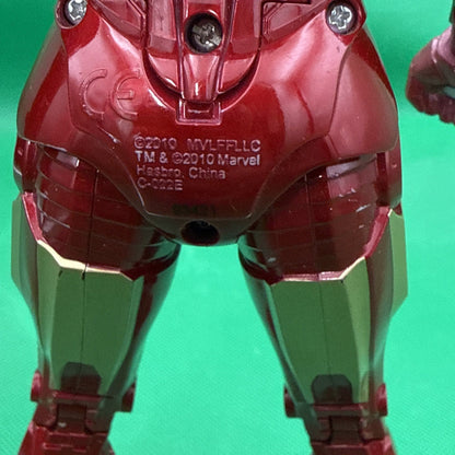 2010 Marvel Hasbro Combat Talking Iron Man 10" Action Figure - toyscardscomics