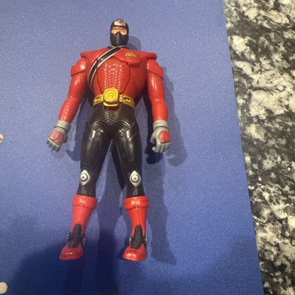 2011 Bandai Power Rangers Samurai Switch Morphin Fire Red Ranger Loose Figure 7” - toyscardscomics