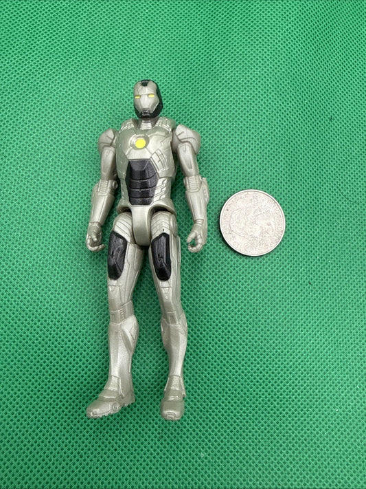 2011 Hasbro Iron Man Action Figure Gray Avengers - toyscardscomics