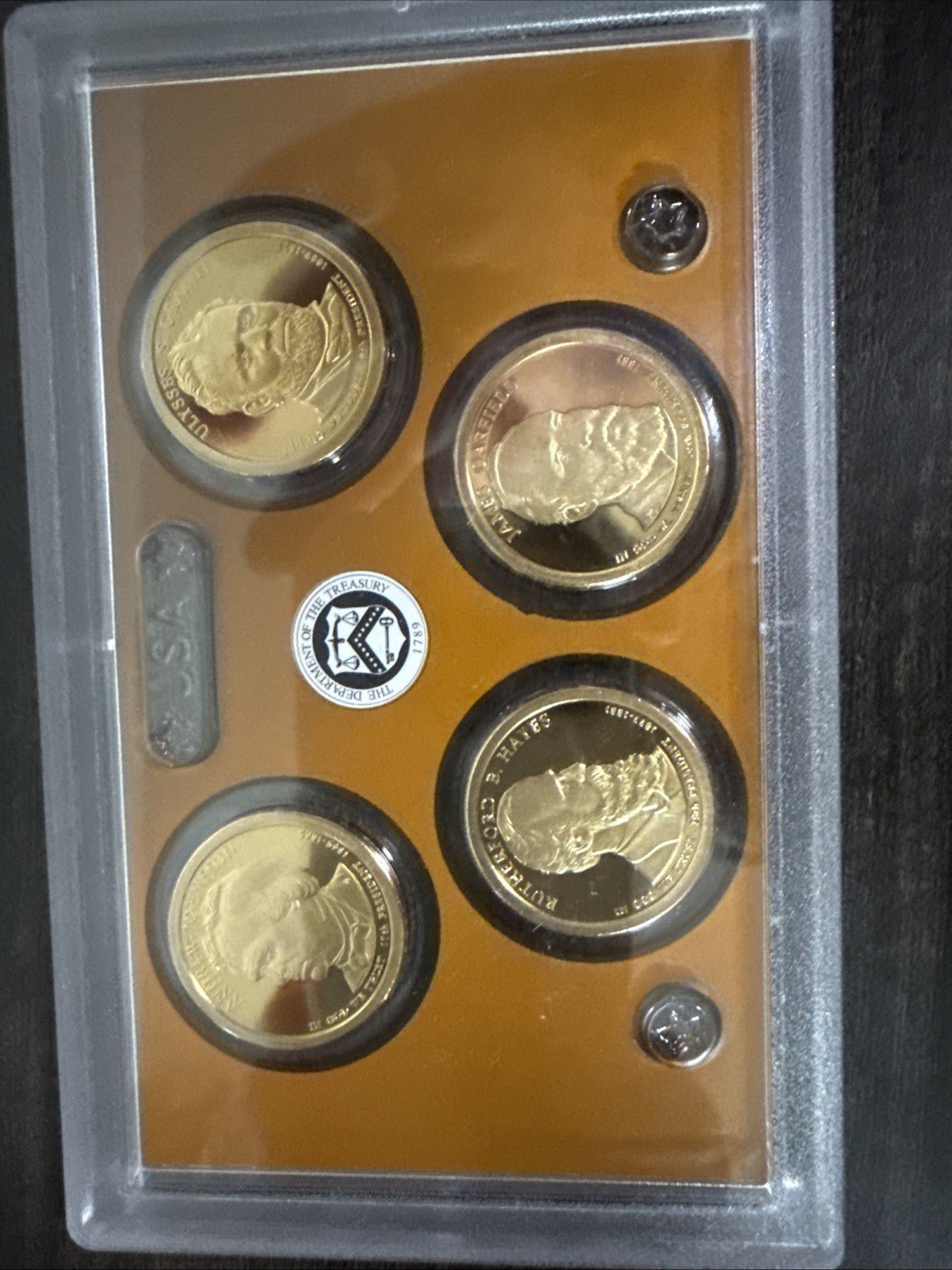 2011 US Mint Proof Set 4 Piece Presidential Golden Dollar Set OGP COA - toyscardscomics