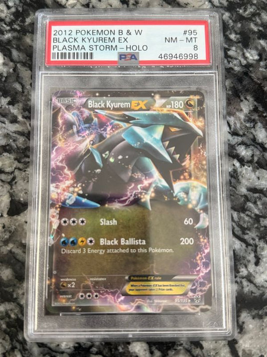 2012 Pokemon B & W Black Kyurem EX Plasma Storm - Holo - toyscardscomics
