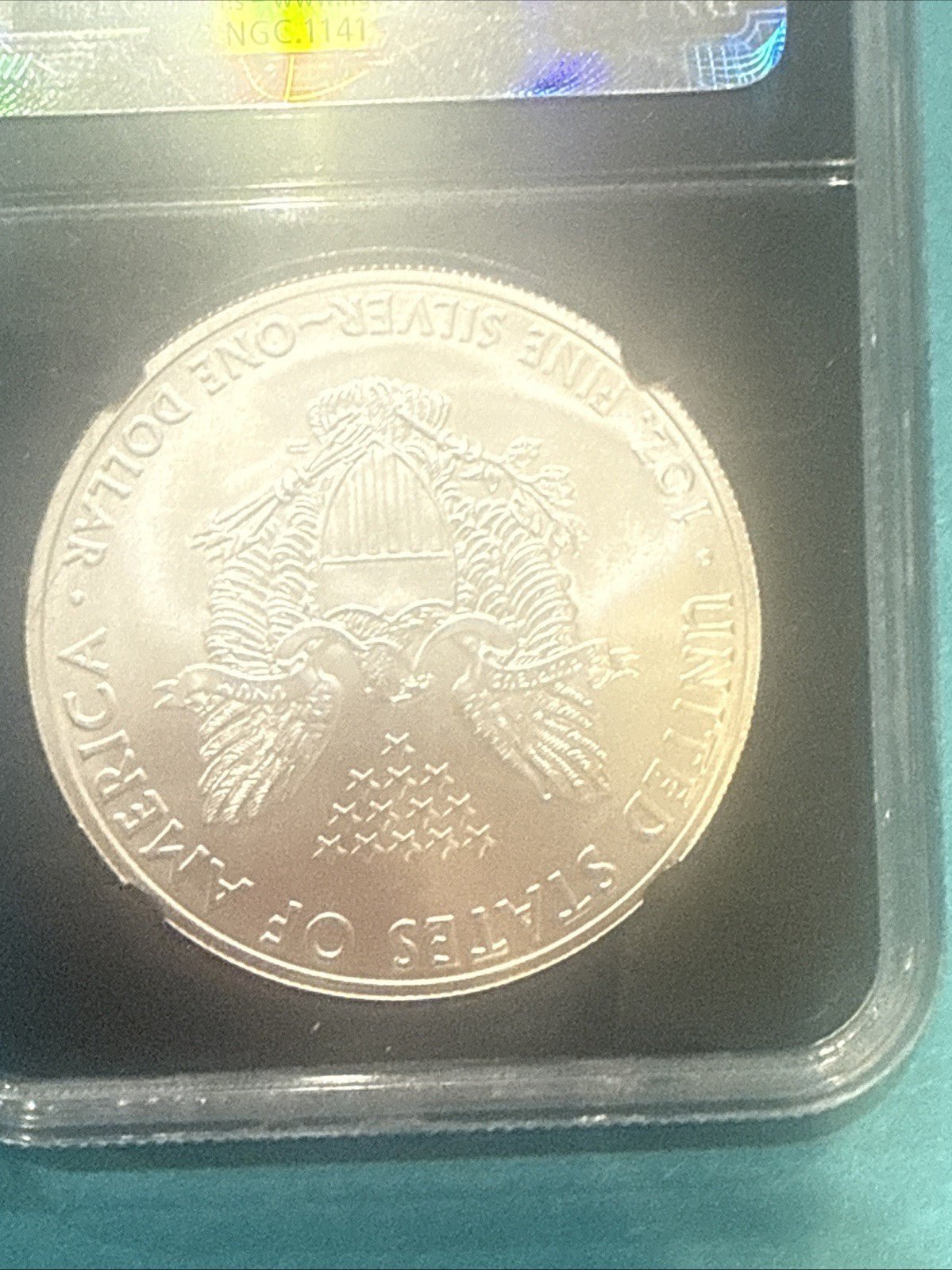 2012 SILVER EAGLE 25th Anniversary NGC BLACK CORE MS70 EARLY RELEASE - toyscardscomics