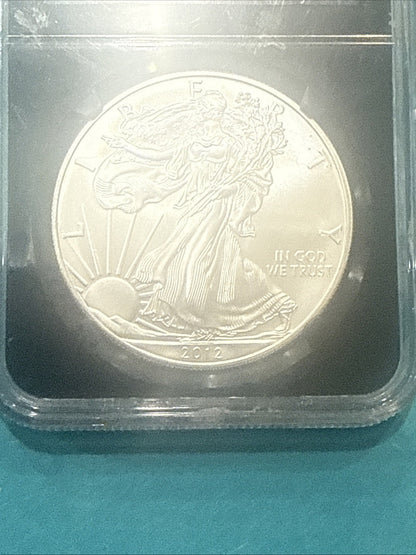 2012 SILVER EAGLE 25th Anniversary NGC BLACK CORE MS70 EARLY RELEASE - toyscardscomics