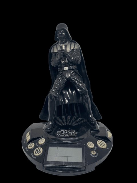 2012 - Star Wars - "Darth Vader" Clock Radio - Battery Operated - Used - toyscardscomics