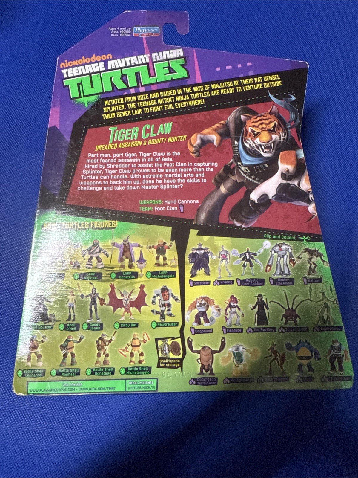 2012 Teenage Mutant Ninja Turtles MOC 5" Tiger Claw Figure Nickelodeon - toyscardscomics