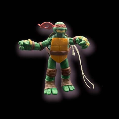 2012 Viacom Teenage Mutant Ninja Turtles TMNT RAPHAEL 4.5 inch Action Figure - toyscardscomics