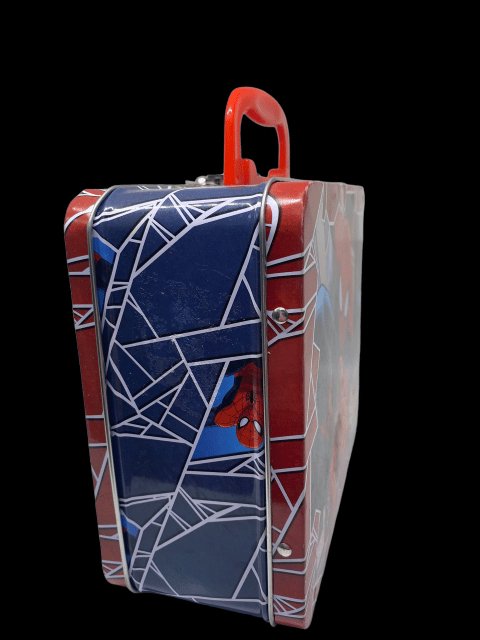 2013 - Marvel "Spiderman" Go Spidey Tin Lunch Box Embossed (missing Thermos) - Used - toyscardscomics