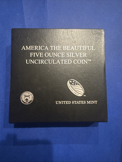 2013 - P 5 oz. SILVER ATB w/Box & Papers (White Mountain, New Hampshire) - toyscardscomics