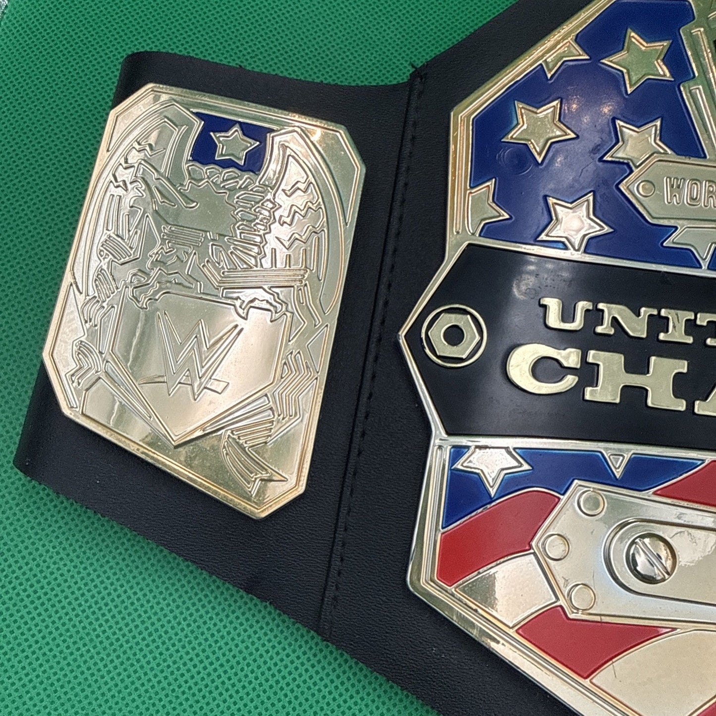2014 Mattel WWE United States Champion Championship Replica Kids Belt Toy - toyscardscomics
