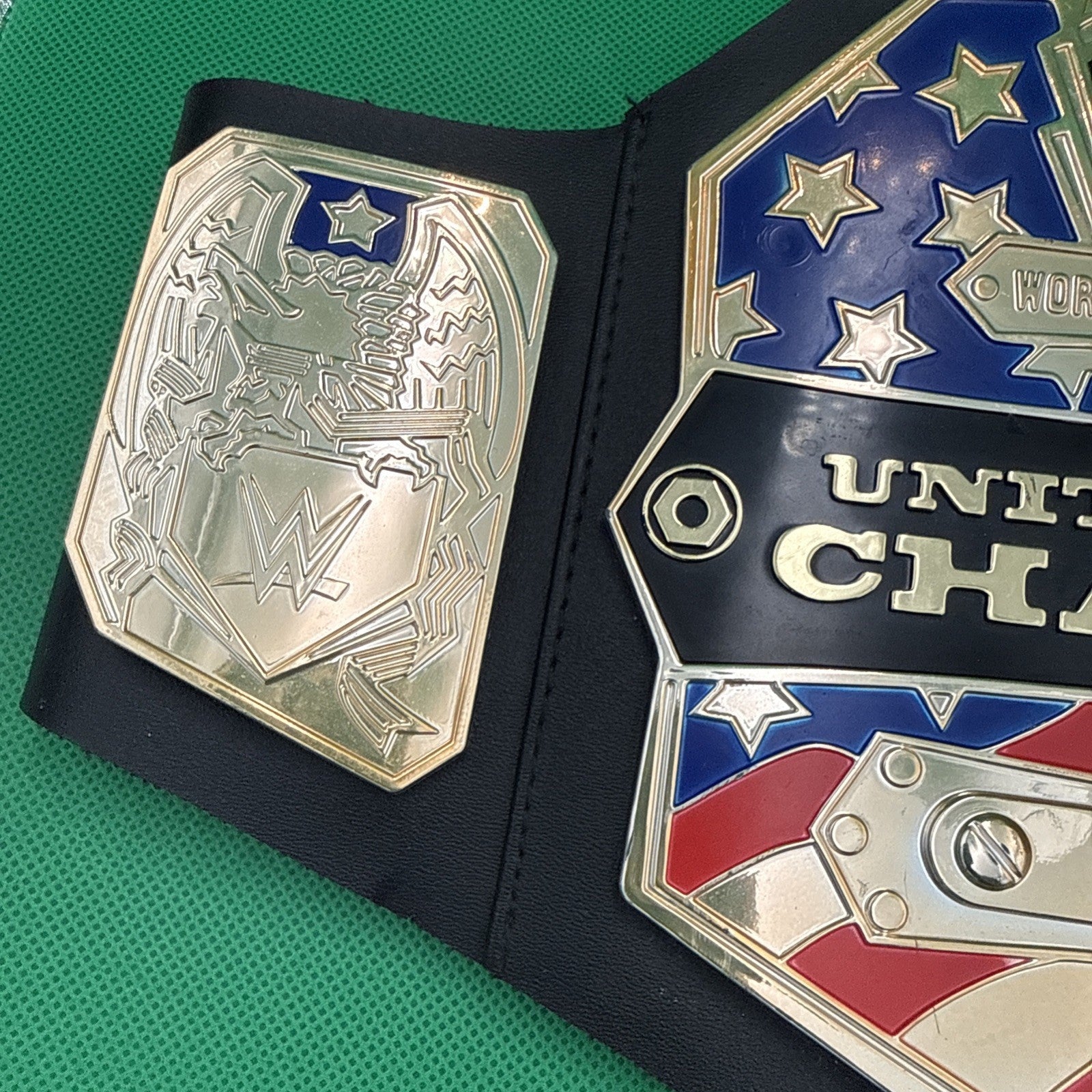 2014 Mattel WWE United States Champion Championship Replica Kids Belt Toy - toyscardscomics
