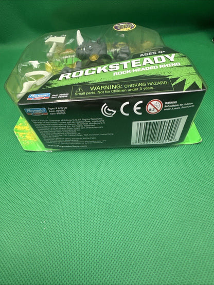 2014 Nickelodeon Ninja Turtles TMNT Figure MOC SEALED Rocksteady - toyscardscomics