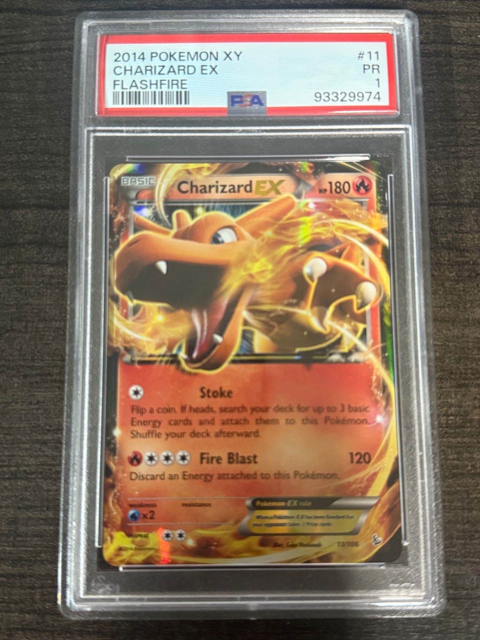 2014 Pokemon XY Charizard EX Flashfire - toyscardscomics