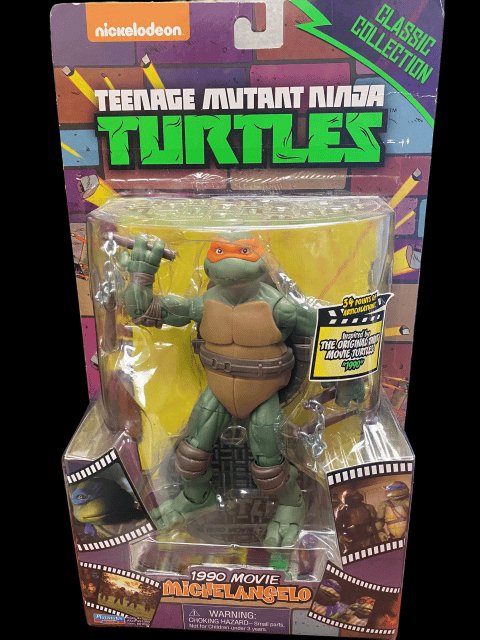 2014 - TMNT Classic Collection "1990 Movie Michelangelo" Action Figure - MOC - toyscardscomics