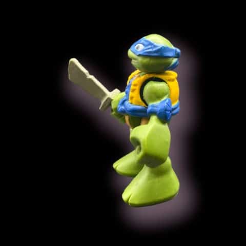 2015 Viacom Playmates TMNT Leonardo Teenage Mutant Ninja Turtles 2.5" Figure - toyscardscomics