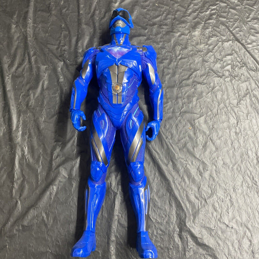 2016 Jakks Pacific 20 Inch Blue Power Ranger Toy w/Articulating Neck/Arms - toyscardscomics