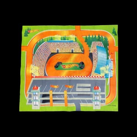 2016 mattel hot wheels speedway mat - toyscardscomics