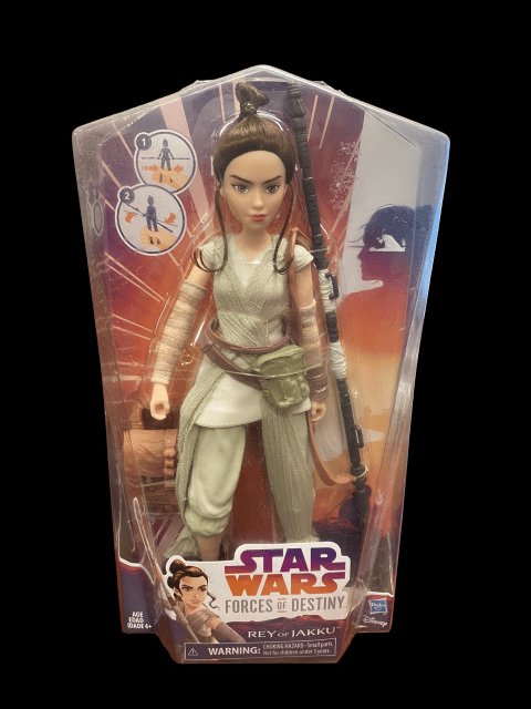 2016 - Star Wars Rey of Jakku from Forces of Destiny - MOC - toyscardscomics